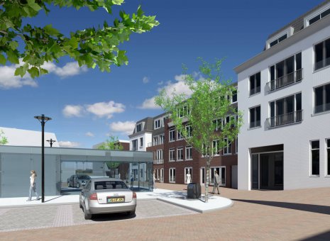 Appartementen, winkels en parkeergarage Coremolen Noordwijkerhout